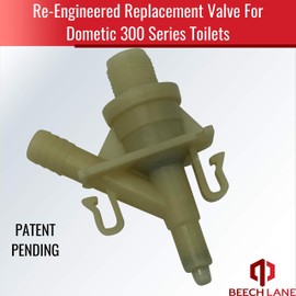 Beech Lane Upgraded Water Valve Kit Replaces 385311641 for Dometic Toilets 300, 310, and 320, Increased Freeze Resistance, Long Valve Lifespan, Ultrasonic Sealing Safeguards Against Leaks (Natural)
