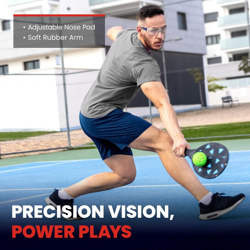 Upgraded 2.0 Safety Pickleball Glasses