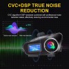 Motorcycle Intercom Helmet double back clip Bluetooth Headset LCD Waterproof