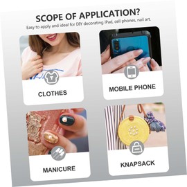 TEHAUX 1440pcs DIY Crystal Ab Rhinestones Flatback Hotfix for Craft Decoration Clothes Bags Jewelry and Cellphones Resin Beads for Easy Application