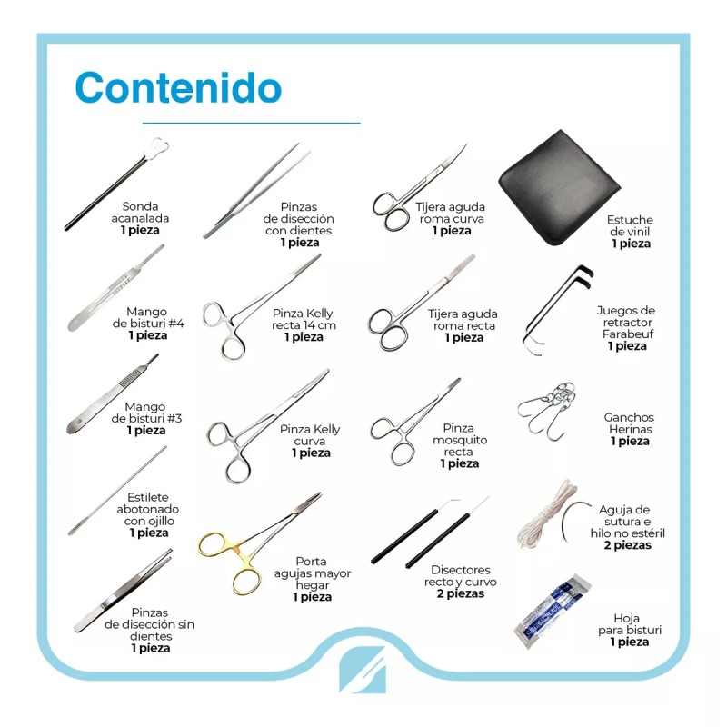 Hergom Eco Estuche De Disección 20 Piezas 13-13