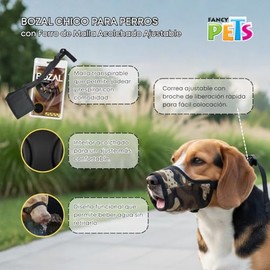 Fancy Pets Bozal con Forro de Malla Chico para Perros Camuflaje Ajustable y Transpirable