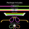 EXPECTRO 100pcs Glowsticks Bulk Party Favours 8" Glow In The