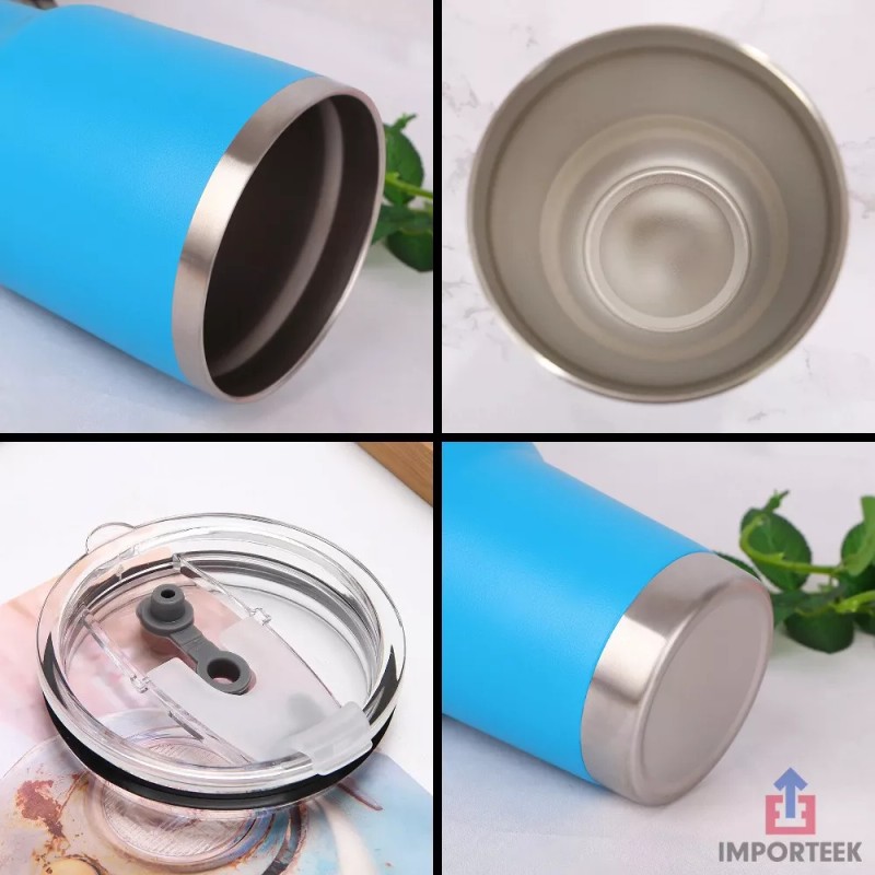 Importeek 5pz Vaso Termo Acero Inoxidable Termico Cafe Portatil 900ml