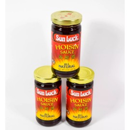 SunLuck 3 SUN LUCK HOISIN Sauce 8oz Jar Gluten Free All Natural  07/16/2026