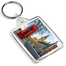 London Scene Keyring Big Ben Red Phone Box England Britain #16075