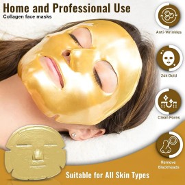 Mascarilla Facial Colageno Dorada Hidratante