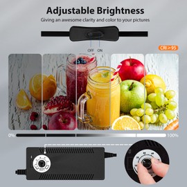 Takerers Photo Studio Light Box,39x39 Inch/100x100cm 210 LED Professional Photo Background Shooting Tent with 3 Stepless Dimming Light Panel, Lightbox with 5 Color Backdrops for Product Photography