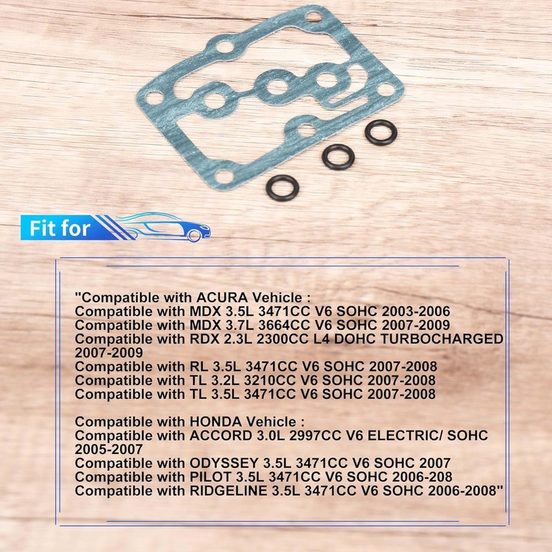 LesNau Automatic Transmission Dual Linear Solenoid Gasket/O-Rings 28252-PAX-000 91301-PC9-003 for