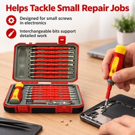 29-in-1 Precision Screwdriver Kit for Electronics Repair – Portable Multi-Bit Tool Set