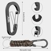 EOTW Paracord Keyring, Lobster Clasp Hook, D Ring Lanyard, Keyring