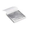 Gadpiparty 100Sheets Imitation Silver Foil Paper for Gilding Crafting and