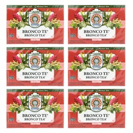 Tadin Bronco Te Herbal Tea, Made in USA 24 Bags  (6 BOXES)  Exp. 4/2025