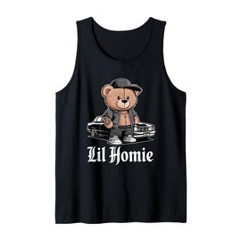 Lil Homie Hip Hop Teddy Bear Lowrider Chicano Cholo Tank Top