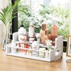 KLM Wood 2-Tier Liquor Bottle Display Shelf, Bar Counter Organizer