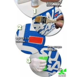 GraphXOff Vinyl Adhesive and Paint Remover 16 oz Bottle w/ Removal Plastic Blade