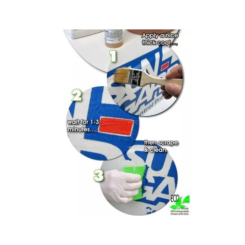 GraphXOff Vinyl Adhesive and Paint Remover 16 oz Bottle w/