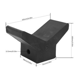 Trailer Accessories Rubber Arch Y Block Black Rubber Arch Stopper for Ski Boat Fishing Boat Sailboat Trailer