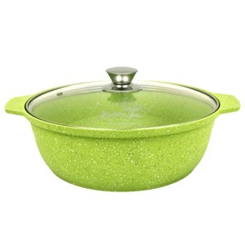Cooking Pot Aluminum Lime Dutch Oven Pot with Lid 3.2-qt. (3 L) Cookware Kitchen Pot