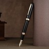 Hongdian 1841 Fountain Pen Extra Fine Nib Black Resin Classic
