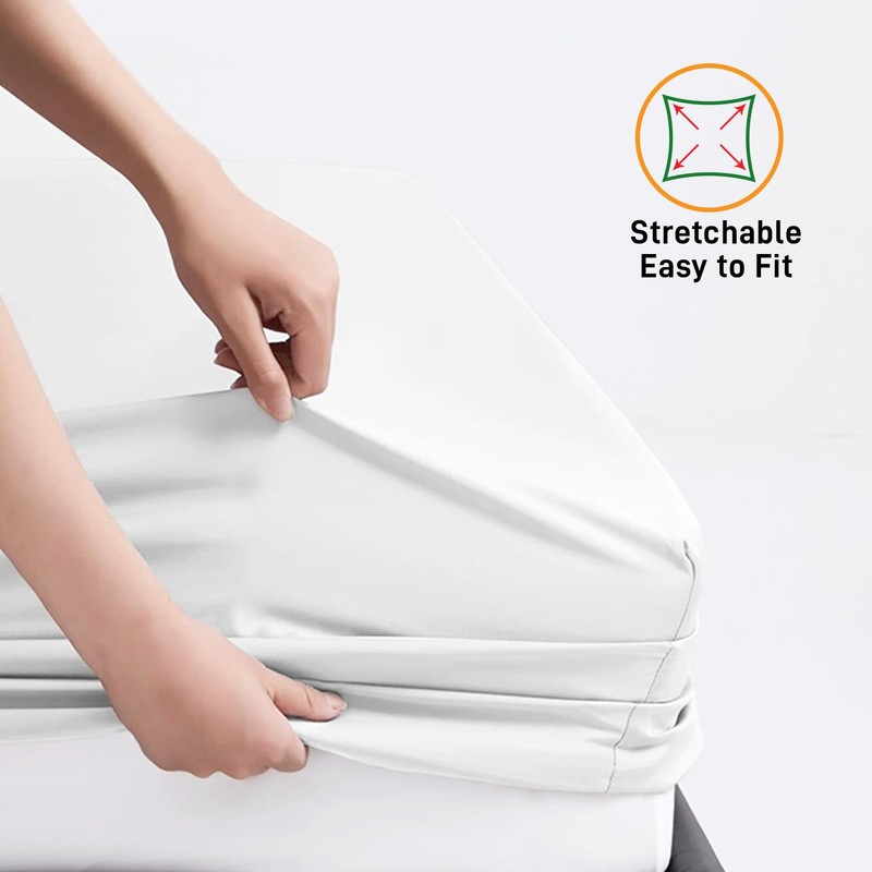 My home store Double Fitted Sheet 25 cm Deep Brushed