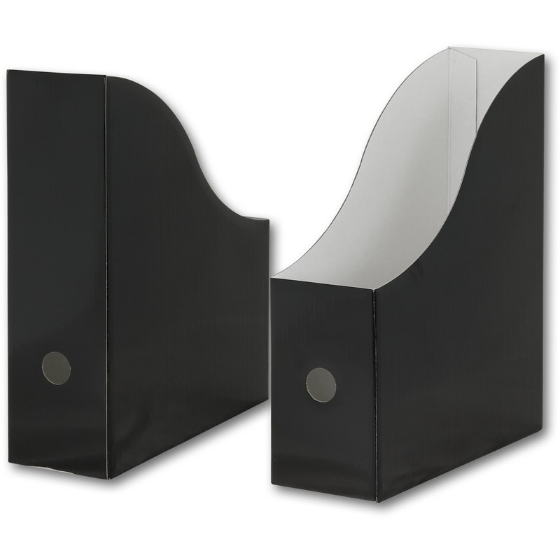 Simple Houseware 6-Pack Magazine File Holder Box, Foldable Cardboard Organizer,