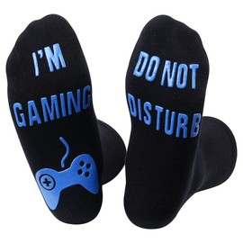Birthday Gifts For Mens,Do Not Disturb Im Gaming Socks for Men,Teen Boys Gifts Ideas,Fathers Day Funny Gifts For Dad Sons