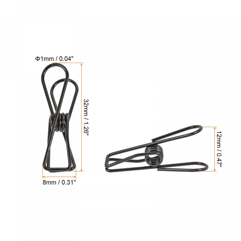 sourcing map Small Metal Wire Clamp, 1 Inch, Multi-Purpose Pocket