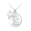 Tuscany Silver 'Never Give Up on Your Dreams' Star and