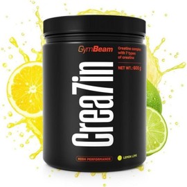 GymBeam Crea7in - Creatine Micronized Creatine Monohydrate Buffered Creatine Monohydrate Blend Performance Enhancing Complex with Siberian Ginseng (600g, 600 g, Lemon-Lime, 600g, 1 pack / GymBeam Crea7in - 크레아틴 미크로나이즈드 크레아틴 모노하이드레이트 버퍼드 크레아틴 모노하이드레이트 블렌드 시베리아 인삼 함유 성능 향상 복합제 (600g, 600 g, Lemon-Lime, 600g, 1개