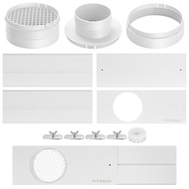 VIVOSUN Window Vent Kit, Portable AC Window Seal Kit, Fit with 4”/6” Ducting & 5.9” Hose for Sliding Window, Adjustable AC Vent Kit for Duct Fans, Air Conditioner, Dryer | VIVOSUN