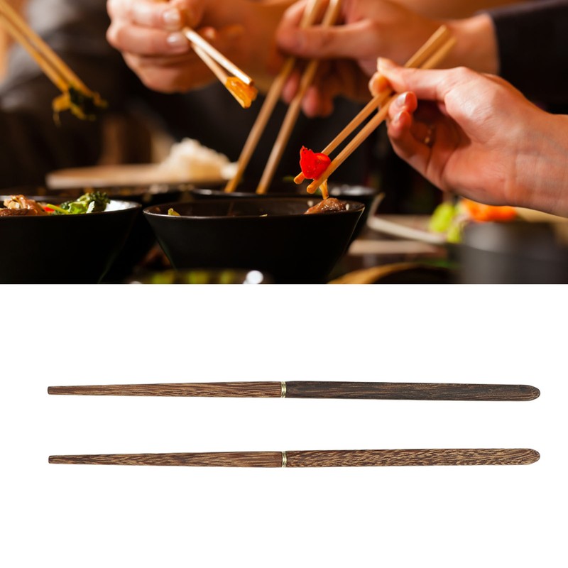Foldable Wood Chopsticks Portable Detachable Wooden Flatware Chopsticks for Outdoor