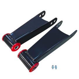 3" Drop Lowering Shackle Rear Kit: for Silverado Chevy GMC Sierra 2500HD 3500HD 1500HD 2WD 4WD 2001-2010 Leaf Spring Suspension Shackles Replaces 410730 More Stable Horizontal Comfortable (410730)