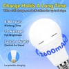 Neporal LITE PRO Rechargeable Light Bulbs, 2600mAh Large Battery Backup
