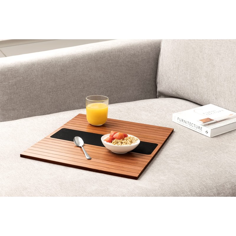 Kos Design Sofa Tray for Couch - Bamboo Tray for