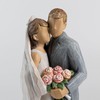 ShineOnAnegl 8“ Bride and Groom Statue Newlywed Couple Sculpture Wedding