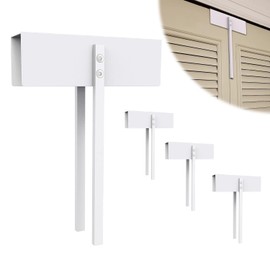 BILLROAD Metal Bifold Door Lock - Double Door Child Safety Locks Keep Toddler, Cats&Dogs Out of Closets, Cabinets, Pantry - No Need Install (4PC)