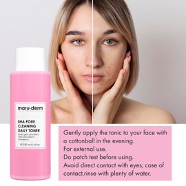 maru.derm Pore Minimiser Toner - Face Scrub for Blackheads, Enlarged Pores, Wrinkles and Fine Lines | Suitable for Face, Body and Hair | For All Skin Types