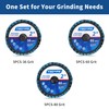 TSOAPX 15 PCS Flap Disc Set, 2" Zirconia Blue Flat