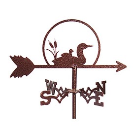 Loon Duck Mini Flower Pot Weathervane