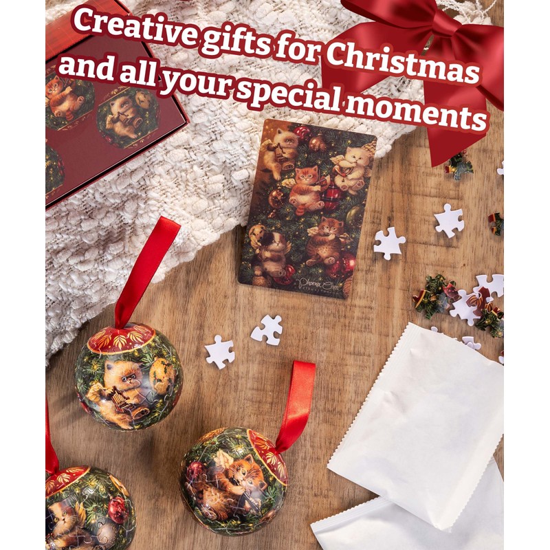 PieceRelax Christmas Puzzle Ornaments 180 Pieces - Phoenix Chan -