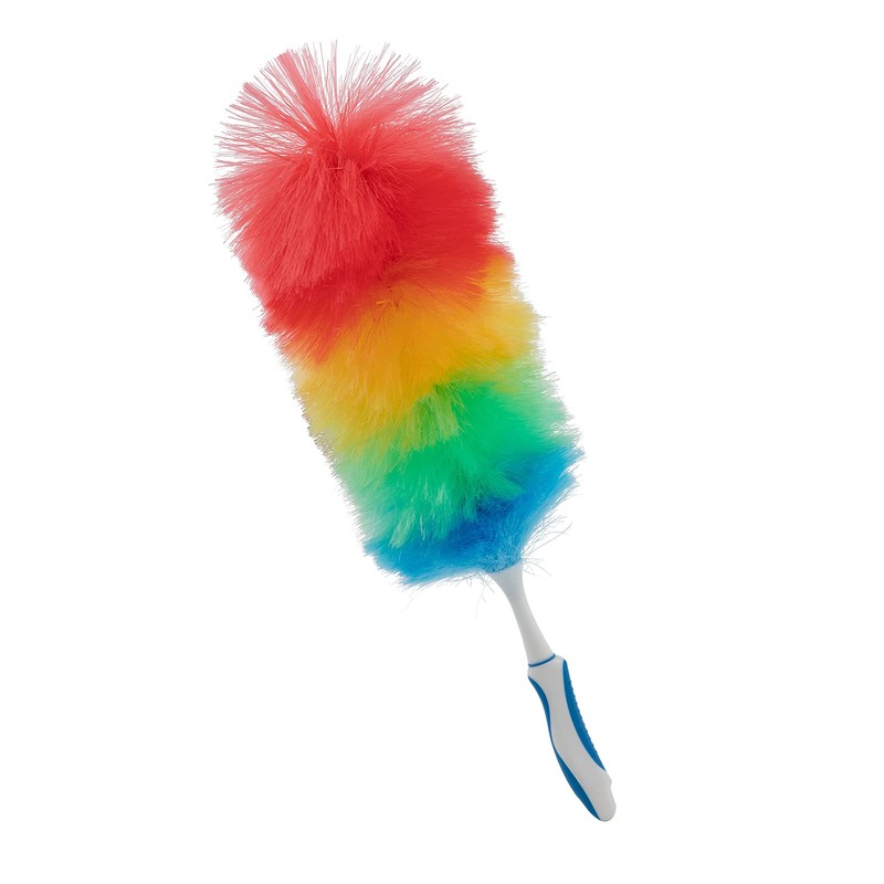 Superio Hand Duster for Cleaning, Rainbow Colored Dust Remover, Home,