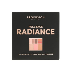 PROFUSION COSMETICS FULL FACE PALETTE RADIANCE | 8 SHADE EYE, FACE & LIP PALETTE
