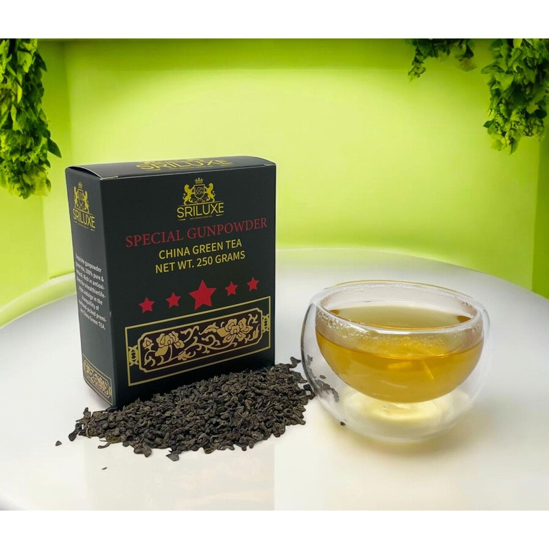 SRILUXE - Loose Leaf Special Gunpowder Green Tea | Full-bodied