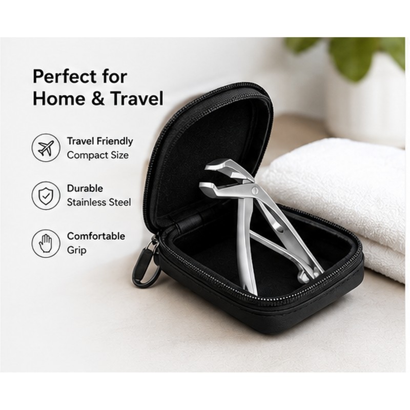 Wide Jaw Toenail Clippers for Thick Nails – Angled Head