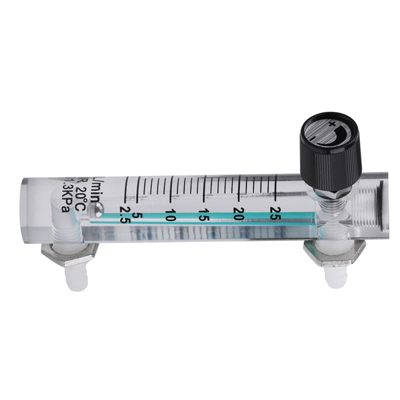 LZQ-5 Flowmeter 2.5-25LPM Flow Meter with Control Valve for Oxygen/Air/Gas