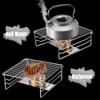 Grill Warming Rack Heavy Duty Stainless SteelGrate Portable Camping Grill