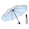 ThreeH Compact Travel Umbrella Automatic Open and Close Silver Coating