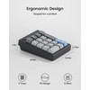 Wireless Mechanical Number Pad, Bluetooth 5.0&2.4G Wireless Dual Mode Hot