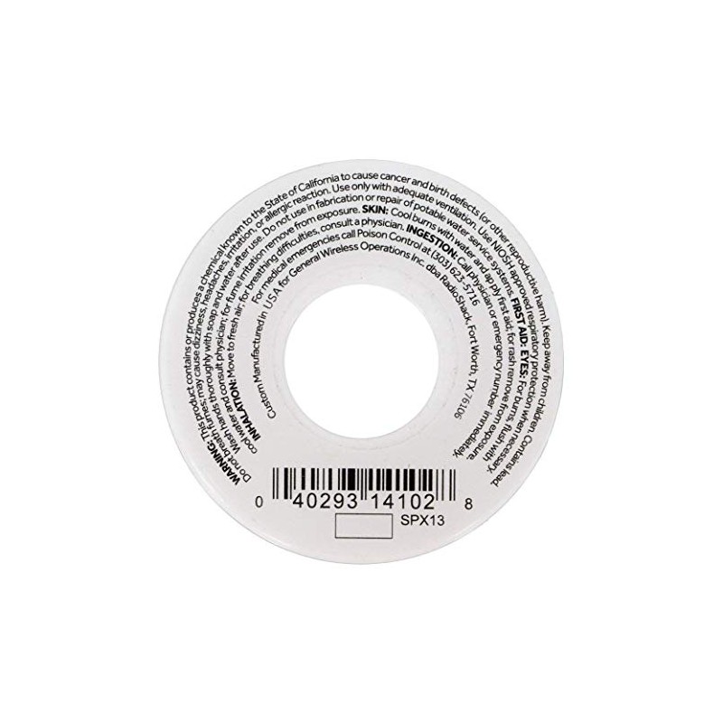 RadioShack SnPb 63/37 Tin/Lead Rosin-Core Solder, 0.050" Diameter - 1.5